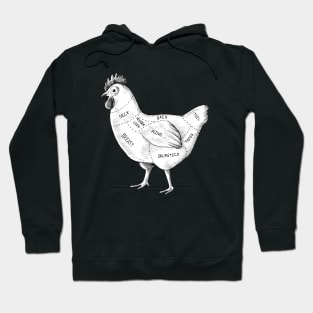 Chicken Body Part Hoodie